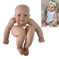 ตุ๊กตาผ้าห่มชุดของเล่นตุ๊กตารีบอร์นยังไม่เสร็จทาสีชุดของเล่นตุ๊กตารีบอร์นขนาด24นิ้วแบบ DIY พร้อมตุ๊กตา Bebe รีบอร์น