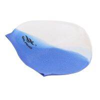 “：】、‘ 2021 Silicone Swimming Cap S Waterproof Summer Swim Pool Cap Elastic Protect Ears Long Hair Colorful Diving Hat