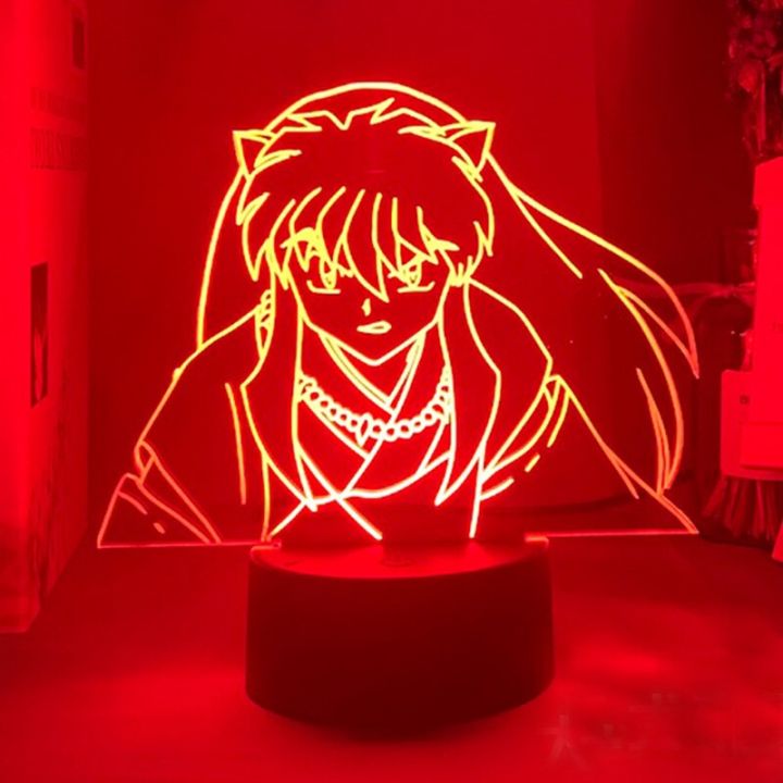 inuyasha-sesshoumaru-หลอดไฟสำหรับห้องนอน-led-สำหรับตกแต่งห้องตุ๊กตาขยับแขนขาได้อนิเมะไฟกลางคืนอวตารไฟกลางคืนนำของขวัญคู่รักน่ารัก