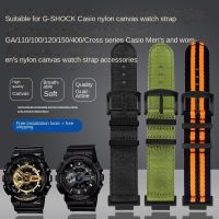 ✑℡ สำหรับ Casio G-SHOCK GA110/100/120 GM/GA2100 ดัดแปลงชายผ้าใบไนลอนสายนาฬิกา DW-5600 GW-B5600 GW-M5610 DIY สายนาฬิกากีฬา