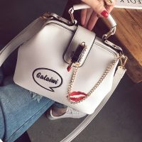 【DT】 hot  Women Bags Red Lip Seal Chains Lipstick Decoration Handbag Laides Purse Handbag Women Evening Clutch Messenger Shoulder Bags