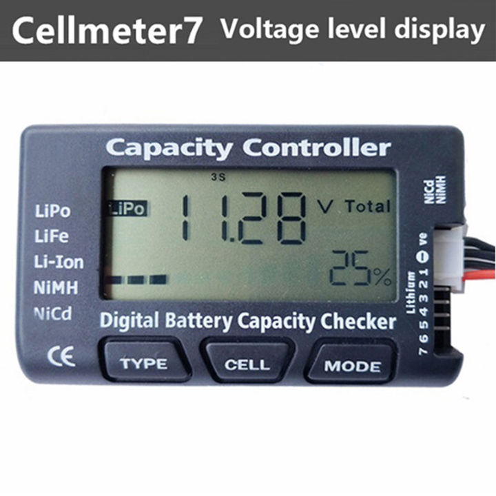 เครื่องวัดแบตเตอรี่จอlcd-1-7s-ดูเปอร์เซ็นต์-วัดความจุดของแบตเตอรี่ได้