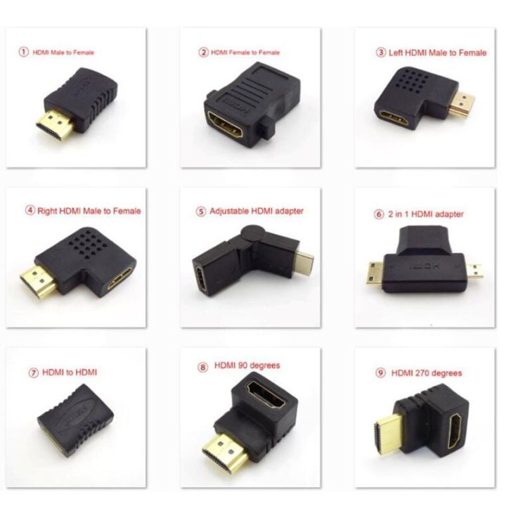 90-180-270-360-degree-micro-hdmi-compatible-nbsp-connector-adapter-male-female-converter-coupler-for-pc-laptop-tv-dvd-lcd-display