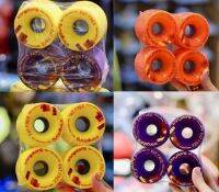 Orangatang Wheels  Fat Free, 65mm 83A Purple &amp; 80A Orange / สินค้ามีพร้อมส่ง/มีหน้าร้านเชื่อถือได้