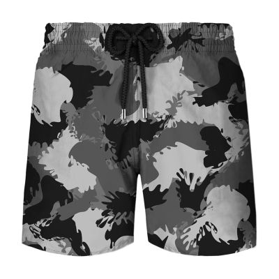 Military Camouflage Graphic Board Shorts Pants Men 3D Printed Russia ARMY VETERAN Camo Beach Shorts Surfing Swim Trunks Swimsuit
