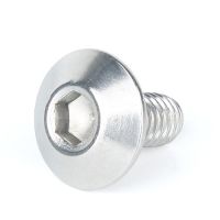 10Pcs M6 304 Stainless steel Allen large umbrella head screw hexagon mushroom socket bolts 12mm-30mm Length Head Size 13mm/15mm Nails Screws  Fastener