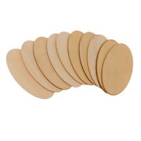 ﹊✙ﺴ Natural Wooden Oval Plain Unfinished Wood Craft for Tags Wedding Family Birthday Calendar Plaque Jewelry Findings DIY Crafts