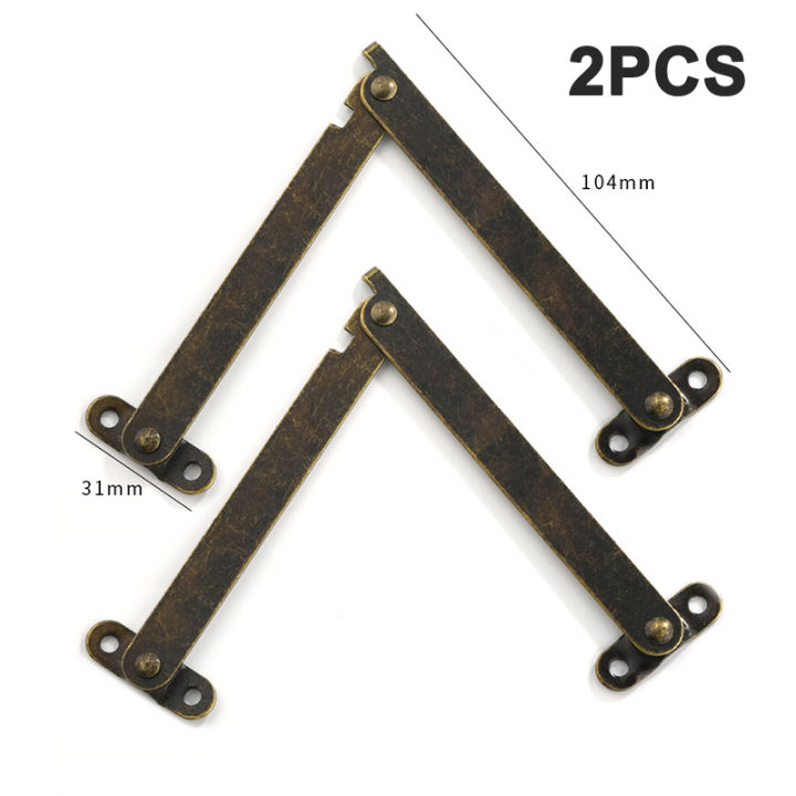 rayua-บานพับบานพับ2pcs-บานพับพักเหล็กโบราณตกแต่งบานพับกล่องเฟอร์นิเจอร์