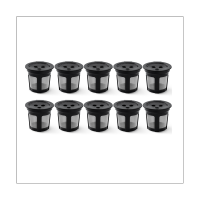 10PCS Three-Hole K-Cup Coffee Capsule Coffee Capsule Filter for Ninja Dual Brew Espresso K Cup Capsules for Ninja CFP201 CFP301 Machine