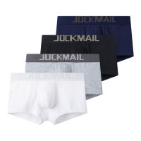 JOCKMAIL แบรนด์ที่มีคุณภาพสูงชุดชั้นในชายบูติกกางเกงนักมวยผ้าฝ้ายหนากางเกงเอวต่ำกางเกง