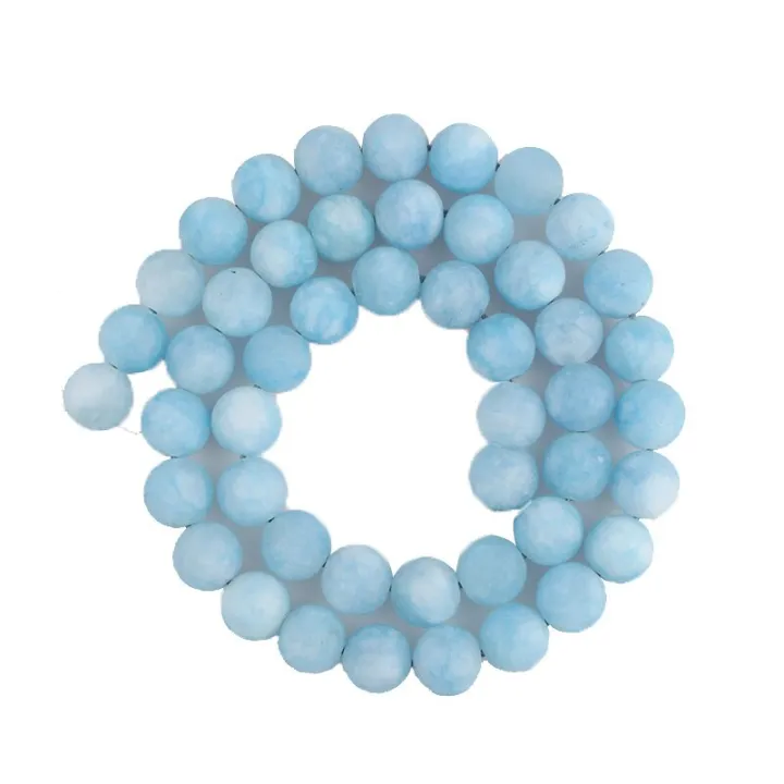 worth-buy-ลูกปัดหินธรรมชาติสีน้ำเงินด้านด้านลูกปัดหินสีอะความารีน4-6-8-10-12มม-สำหรับการทำเครื่องประดับ