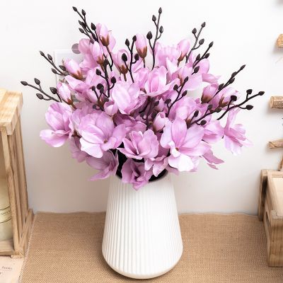 【CC】 Silk Artificial Orchid Flowers Fake Wedding Decoration Room Bouquet