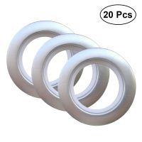 【LZ】 20PCS Convenient Roman Rod Curtain Low Noise Buckle Eyelet ring Accessories for Bedroom Living Room Curtain Buckle