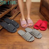 (ETX)ETXPure Cotton Fabric Cloth Bottom Cloth Slippers Wood Floor Floor Tiles Mute Indoor Soft Bottom Female Home Home Four Seasons