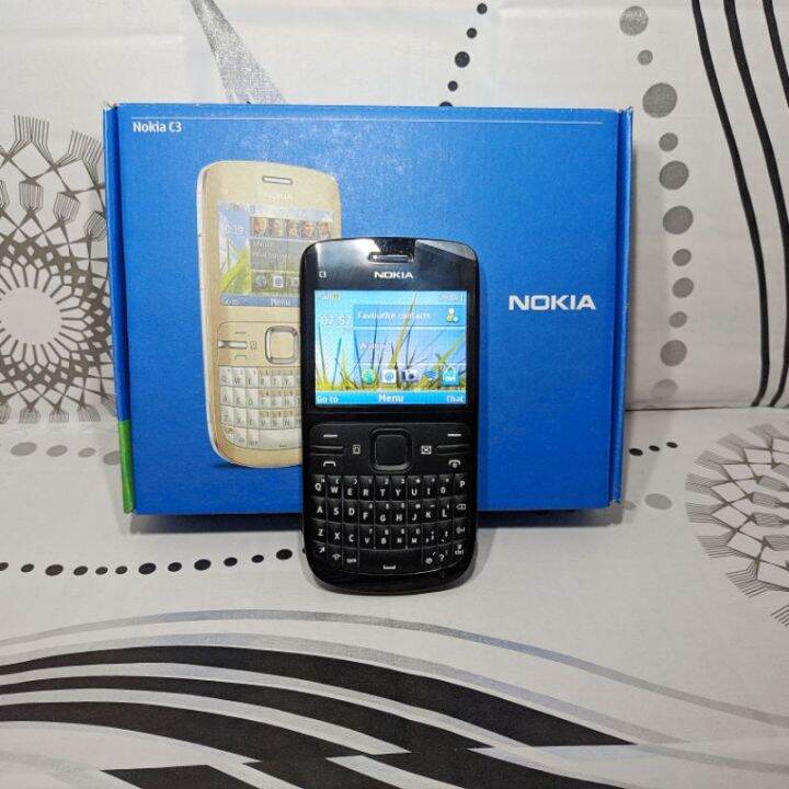 Nokia C3 Qwerty Single Sim Wifi Keypad Phones Lazada