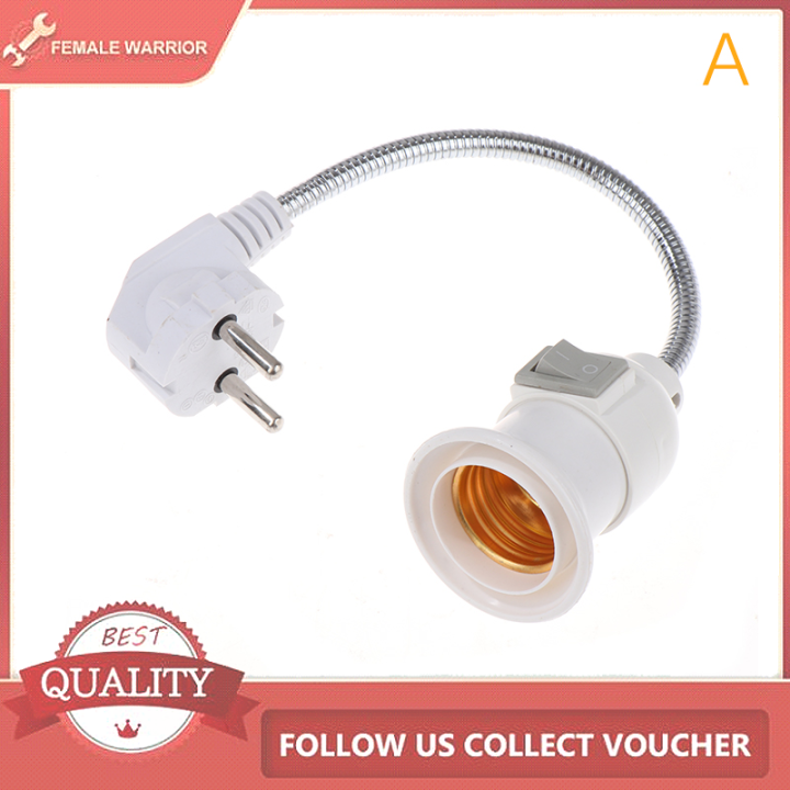Female Warrior E27 Lamp Base Flexible Bend Mobile Test Light Socket
