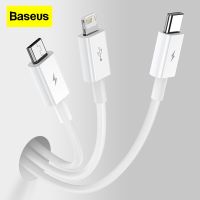 Baseus USB To Micro iP Type-C Three In One Phone Charging Cable for Car Android Multifunctional Fast Charging Data Cable 1.5m