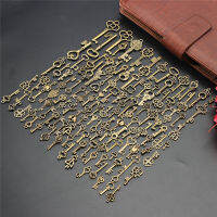 125Pcs Vintage Antique Bronze Plated โลหะ Love Heart Key Charms จี้ DIY เครื่องประดับทำอุปกรณ์เสริม Craft