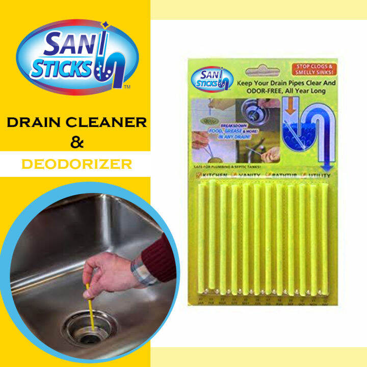 SegHome Sani Sticks Drain Cleaner and DeodorizerYellow Lazada PH