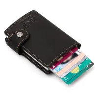 Anti-theft ID Credit Card Holder Porte Carte Thin Aluminium Metal Wallets Pocket Case Men Slim RFID Blocking Credit Card Box
