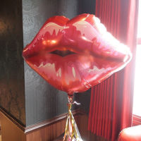 10pcslot 75*75cm lip helium balloons love globos rose red lip balloon for Valentines Day kiss me foil balloon wedding decor