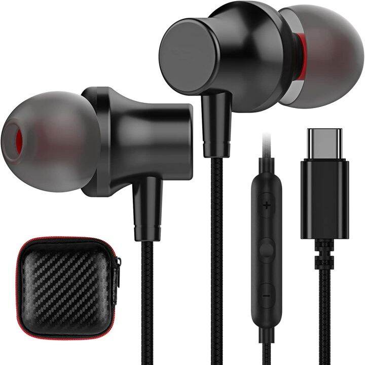 USB C Headphone, COOYA USB Type C Earphones Wired Earbuds Noise Canceling inEar