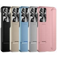 WindCase for Samsung Galaxy S23 / S23+ Case Slim Luxury Electroplate Hard PC Stand Case Cover for Samsung S23+