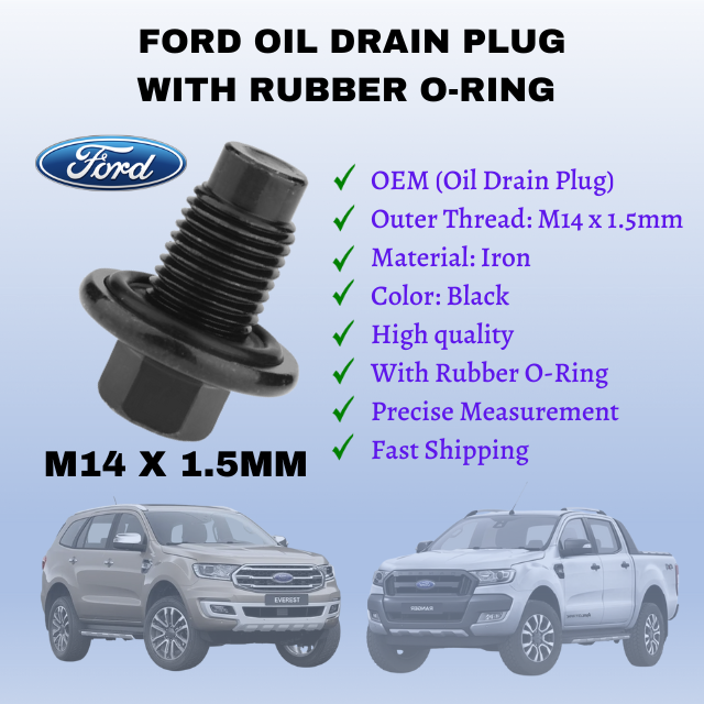 Quality Oil Drain Plug FORD Everest 20152020, Ranger 20122020, Escape