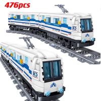 รถไฟขนส่งทางเทคนิคในเมือง MOC 476ชิ้นของเล่นเด็กอิฐโมเดลรางรถไฟรถไฟใต้ดินสำหรับเด็กผู้ชาย