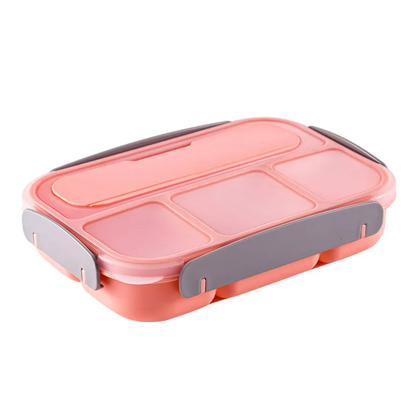 1300ml Bento Box 4 Divided Lunch Box with fork For Adults Kids Toddler  Bento Lunch Boxs