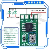 {:“=-】 PLR 30-1500MA ไดรเวอร์กระแสไฟแอลอีดีตัวปรับให้คงที่ DC 3.3V 3.7V 4.2V 5V PWM บอร์ดคอนโทรลโมดูลพลังงานบั๊ก