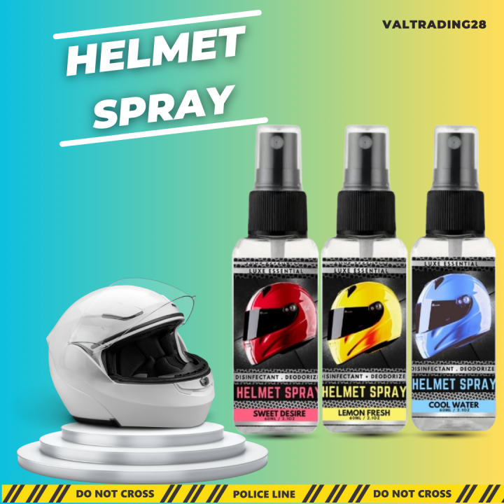 LUXE Helmet Spray Antibacterial Disinfectant, Refresher, and Odor