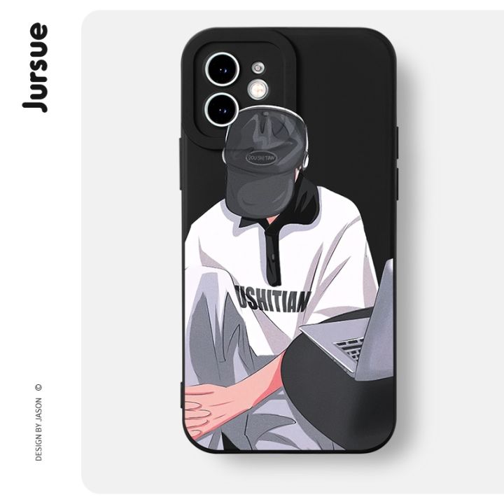soft-silicone-matching-couple-set-cartoon-anime-aesthetic-shockproof-phone-case-compatible-for-iphone-case-14-13-12-11-pro-max-se-2020-x-xr-xs-8-7-ip-6s-6-plus-casing-xyh1104
