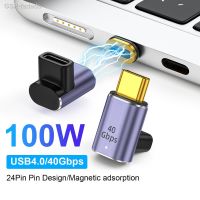 Fadads 100W USB C เพื่อพิมพ์ตัวแปลงแม่เหล็กการชาร์จ USB4.0อะแดปเตอร์40Gbps ตัวเชื่อมต่อข้อมูล8K 60Hz สำหรับแล็ปท็อป