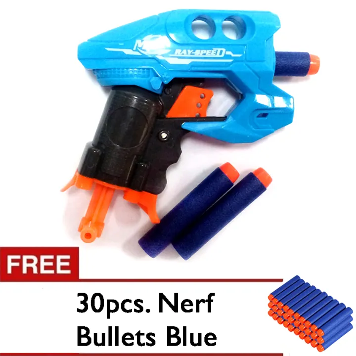 Super Mars Nerf Gun Blaster Toy with Free 30 Pcs Bullet Darts Blue ...