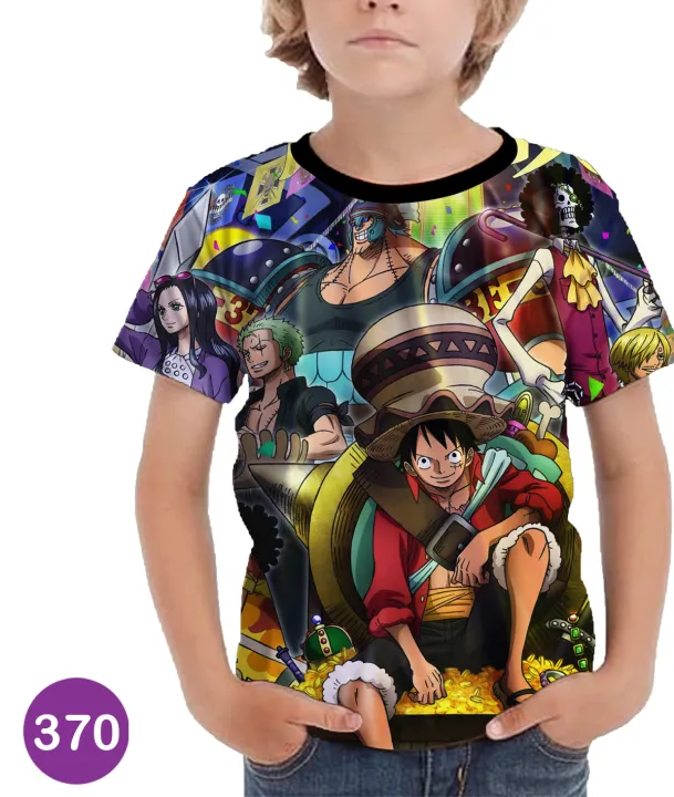 Baju One Piece 3d Baju Kartun Anime Anak 370 Lazada Indonesia