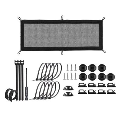 Cable Management Net - Under Desk Wire Management - Flexible Under Desk Cable Management Tray