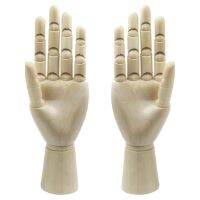 Wood Artist Drawing Manikin Articulated Mannequin with Wooden Flexible 2 Pcs(10 Inches-Left Hand )