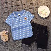 IENENS Summer 1-4 Years Kids Clothing Sets Boys Outfits 2PCS Short Sleeve Polo-shirt+ Shorts Children Suits