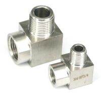 2800psi 1/8 1/4 3/8 1/2 NPT Female To Male Elbow Fitting 304 Stainless Steel Water Gas Oil