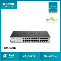 D-Link DES-1024D 24-Port Fast Ethernet Desktop/Rackmount Switch In Metal Casing