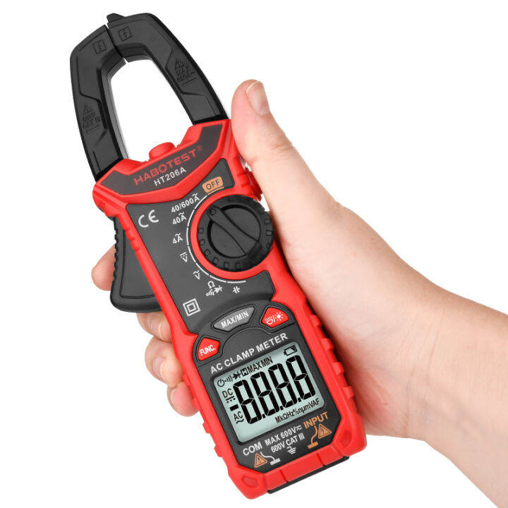 ht206a-600v-600a-4000-counts-ac-digital-clamp-meter-multimeter-pinza-amperimetrica-ohm-continuity-max-min-alicate-amperimetro