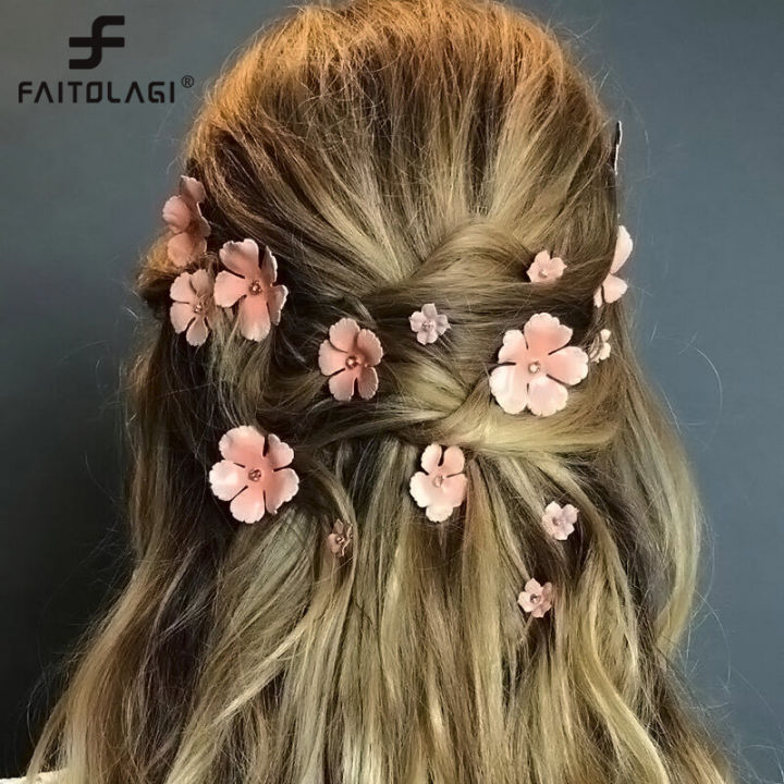 5pcs/set Women Girls Hair Clips Elegant Flowers Hairpins Barrette For  Ladies Hair Bands Accessories Wedding Party Headwear | Lazada
