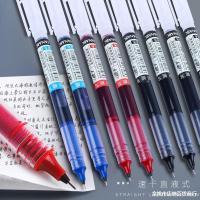 Juneng ปากกาเขียนปากกาเซ็นชื่อแบบใช้แล้วทิ้งปากกาปากกาสีดำปากกาน้ำลูกลื่น Pentqpxmo168สีแดง