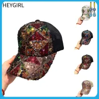 HEYGIRL หมวกกันแดดแบบ Casquette สามารถปรับประกายใส่ได้ทั้งชายและหญิงหมวกเบสบอลฝาปิดระบายอากาศได้