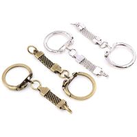 60x24mm 10pcs/lot Key Ring Key Chain Rhodium Bronze Colors Plated Lobster Clasps Keychain Keyrings Wholesale Key Chains