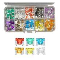 120/60 Pcs รถมินิฟิวส์รถยนต์ประเภทใบมีด Micro Fuse Assortment ในกล่อง 2A/3A/5 /A/7.5A/10A/15A/20A/25A/30A/35A-Youerd