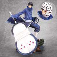 Fancy【พร้อมส่ง】รูปการ์ตูนนารูโตะ1/8เวอร์ชั่นต่อสู้สองหัว Uchiha Obito แอคชั่นฟิกเกอร์ PVC ของเล่น Brinquedos 28CM