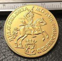 【New release】 1760กวาดล้างดัตช์ (Gelderland) 14 Gulden-Netherlands Gold Copy