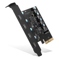 [COD] การ์ด PCI Express USB 3.23.1 PCI Express ถึง4-Port Type C Hub การ์ดเอ็กซ์แพนชันภายในคอนลเลอร์อะแดปเตอร์เดสก์ท็อปพีซี